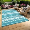 Outdoor Rug Modern Carpet Waterproof Plastic Straw Rug UV-Resistant Reversible Mat for Camping RV Porch Deck Balcony Beach - 3 of 4