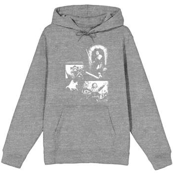 Willow Monochrome Photo Collage Adult Long Sleeve Hoodie