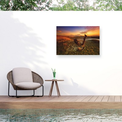 Trademark Fine Art - Piotr Krol Bloody Sunset Matted Framed Art