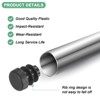Unique Bargains Round Plastic Hole Plugs Patio Chairs Fences Metal Tubing Leg Cap Black - 2 of 4