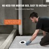 VEVOR Shower Curb Kit, 60"x38" Shower Pan Kit with 6.3" Offset Drain, Lightweight EPS Shower Installation Kits with 2 Waterproof Cloths, Grey - 4 of 4