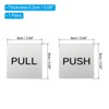 Unique Bargains Acrylic Self-Adhesive Decor Push Pull Door Sign 1 Pair - 2 of 4