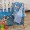 NoJo Disney Toy Story Buzz Lightyear Blue and Orange Blast-Off Super Soft Cuddly Plush Baby Blanket - 4 of 4