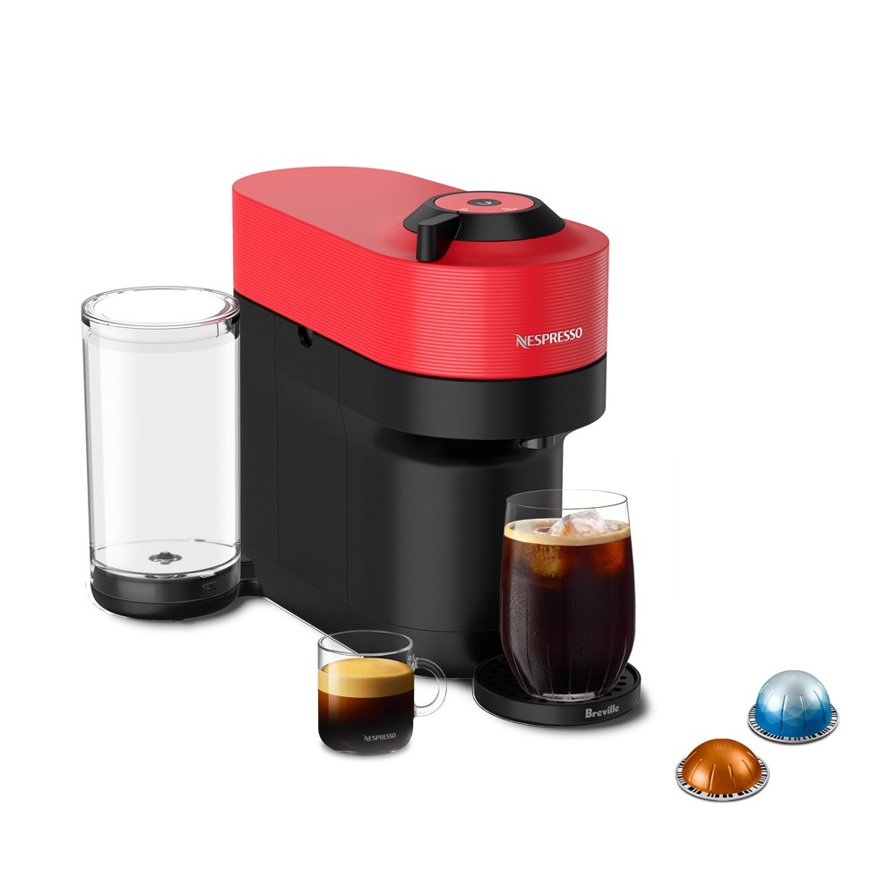 Nespresso Vertuo Pop+ Coffee Maker and Espresso Machine - Red