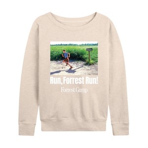 Women's - Forrest Gump - Run Forrest Run Lightweight French Terry Slouchy - 1 of 4