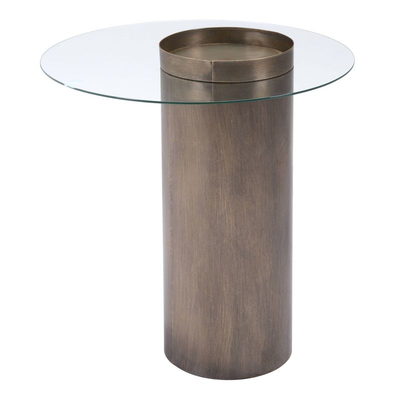 Edie End Table Antique Gold - ZM Home, 3 of 13