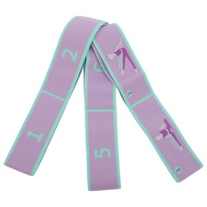 Unique Bargains Durable 8 Grids Yoga Stretch Bands 1 Pc - 1 of 4
