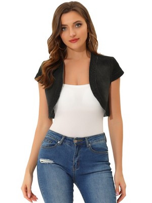 Short sleeve outlet bolero shrug cardigan