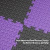 Xspec 1" Extra Thick Reversible EVA Foam Gym Mats 12 pcs 48 Sq Ft, Black/Purple - 4 of 4