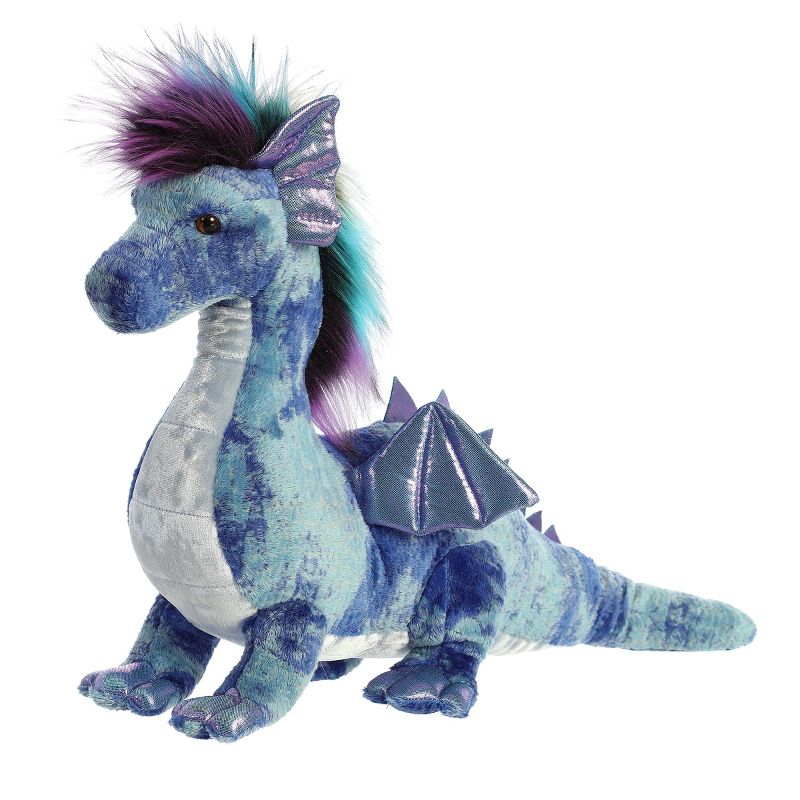 Aurora Luxe Boutique 17" Zion Dragon Blue Stuffed Animal, 5 of 6