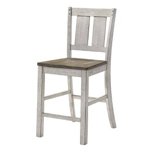 NicBex Farmhouse Dining Chair Set of 2 Kitchen Solid Wood Chair Dining Room Armless Chair,Antique White - 1 of 4