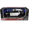 2022 Ford Police Interceptor Utility "LAPD" Black & White "Law Enforcement & Public Service" 1/24 Die Cast Model Car by Motormax - 3 of 3