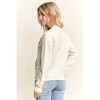 Women's Floral Patch Cozy Knit Sweater - ADORA - 3 of 3