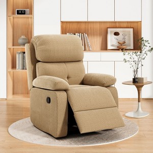 PAGED No Tools Assembly Sofa Chair,3-Position Recliner Chair with Padded Cushion,330lbs Capacity Recliner Sofa for Living Room,Apartment - 1 of 4