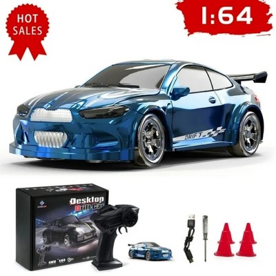 TopComfy Baby and Toddler Learning Toys Four Wheel Drive Drift Car Blue Smooth Drift Performance Strong Traction for Kids, Blue, 2.95"*1.38"*0.98"