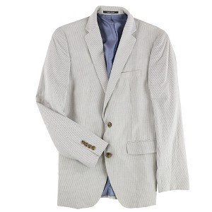 bar III Mens Vintage Seersucker Two Button Blazer Jacket - 1 of 2