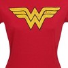 Womens Wonder Woman Distressed Symbol T-Shirt for - 3 of 4