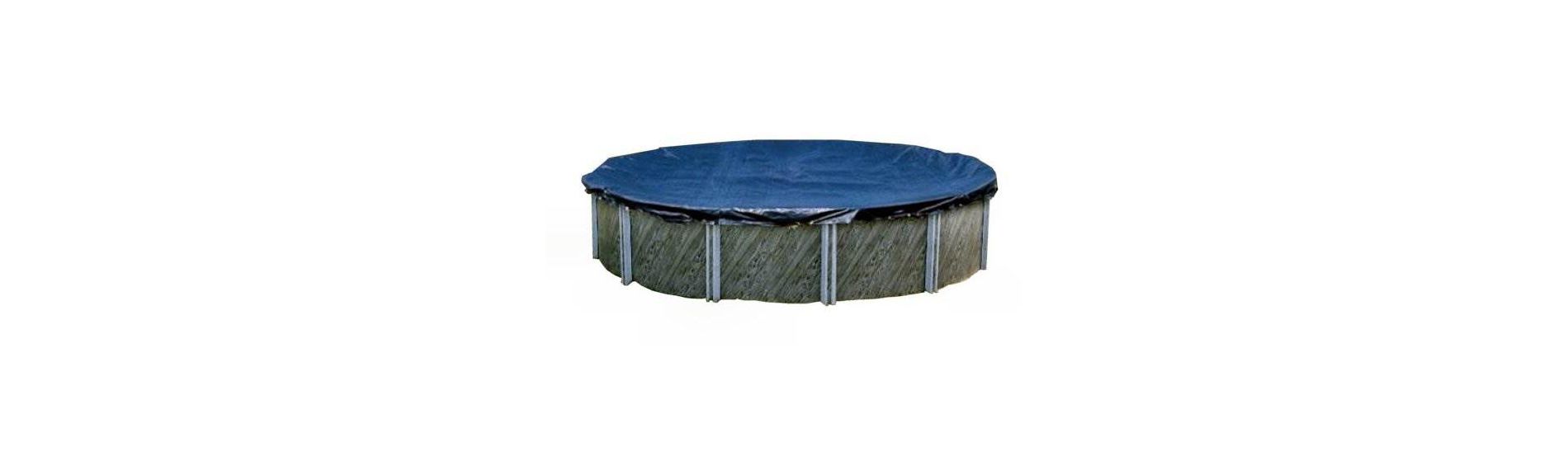 Swimline 24 Ft Round Above Ground Swimming Pool Winter Cover, Blue | PCO827