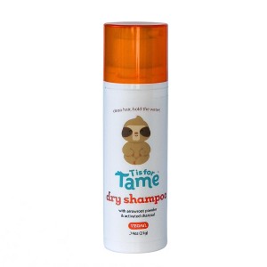 T is for Tame - Powder Puff Dry Shampoo for Babies & Kids, Gentle Formula with Arrowroot Powder & Activated Charcoal, Mess-Free Application, 1 oz. - 1 of 4