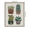 Amanti Art Boho Little Succulents by Valentina Harper Canvas Wall Art Print Framed - 3 of 4