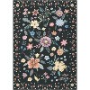 Runner Rug - Floral Boho Design, Ultra-Thin Low Pile, Non-Slip Backing, Machine Washable, 6*9ft, Black - 4 of 4