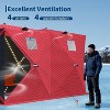 TackView Pop Up Ice Fishing Tent, Windproof Portable Hub Design - 4 of 4