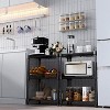 LunaLulinlk 450 lbs Wire Storage Shelving 3-Tier Utility Shelving Unit Steel Organizer Wire Rack for Home - 2 of 4