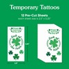 Big Dot of Happiness St. Patrick's Day Tattoos, Luck of the Irish, Green Shamrock Temporary Tattoos for Kids and Adults, Paddy's Day Party Favors (12 - 4 of 4