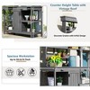 Sapphtopaz 66" Large Farmhouse Outdoor Potting Bench Table, Garden Potting Benches & Tables with 2 Drawers & Cabinet, 4-Tier Shelves Potting Table - 3 of 4