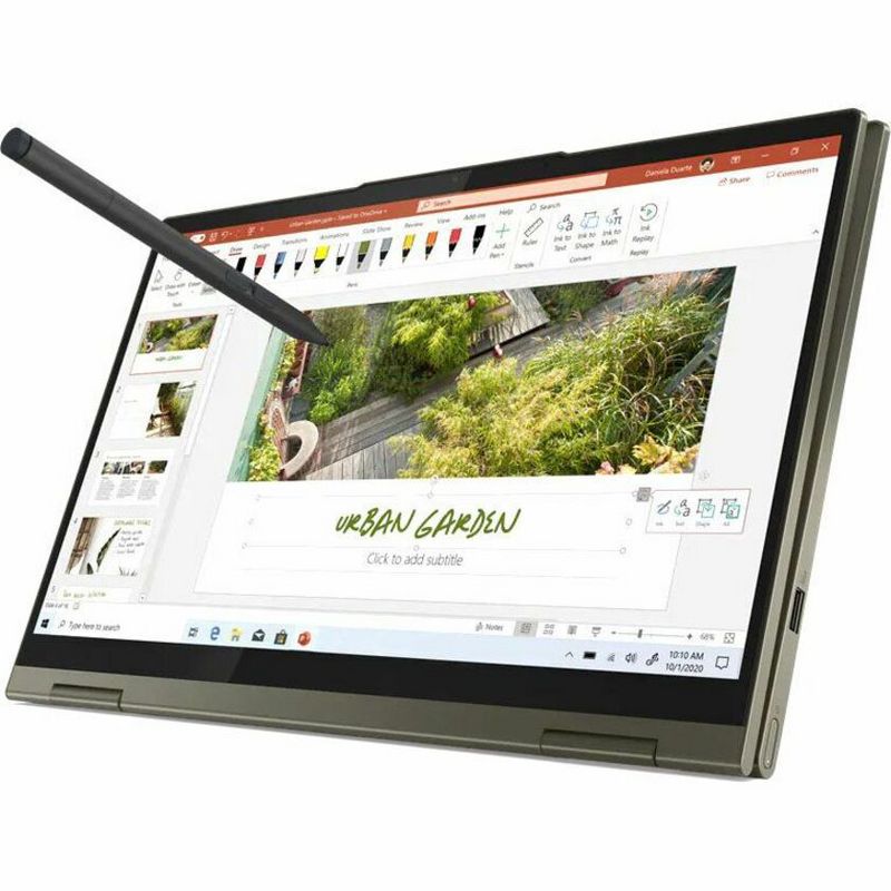 Lenovo Yoga 7 I4ITL5 14? Touchscreen Notebook 1920 x 1080 Full HD Intel Core i5-1135G7 12GB DDR4 512GB SSD Dark Moss, 2 of 7