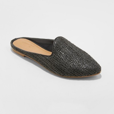 woven mules womens