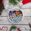 Vibrant Boston City Ceramic Art Ornament, Vintage Massachusetts Souvenir and Christmas Decor| OrnamentallyYou - 2 of 4