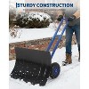 29.13"W Heavy-Duty Snowplow, with Adjustable Handle and Tilting Blade, Efficiently Removes Snow, Suitable for Driveways, Doorways, Sidewalks, Patios - 3 of 4