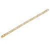 Crucible Men's Matte Finish Figaro Chain Gold Plated Steel Bracelet (7.5mm) - 8.5" - 4 of 4