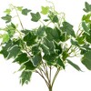 Northlight 23.75" Ivy Artificial Hanging Spring Floral Bush - Green/White - 3 of 4