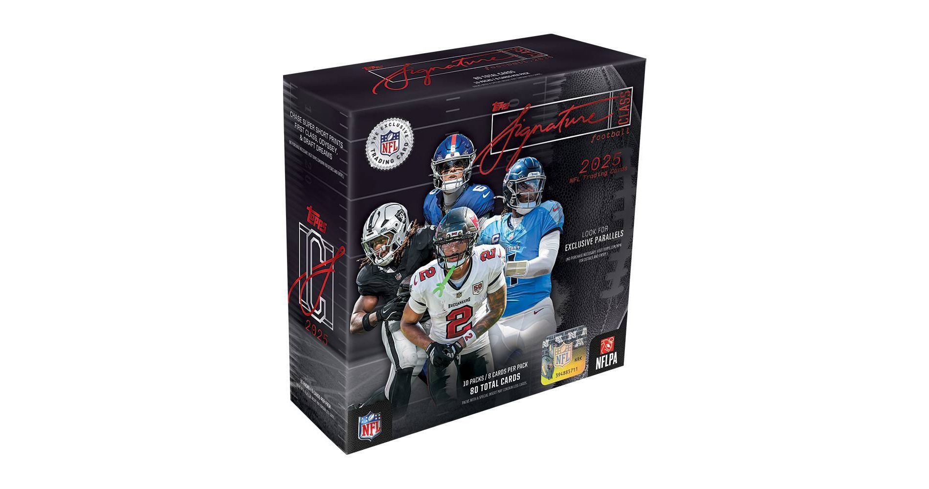 2025 Topps NFL Signature Class Football Trading Card Mega Box