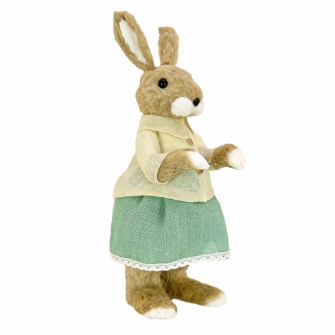 National Tree Company 24 Teal & Tan Dressed Ms. Bunny Brown
