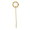 Black Bow Jewelry 14k Yellow Gold, Ella Collection Medium Fancy Script Initial I Pendant - 2 of 4