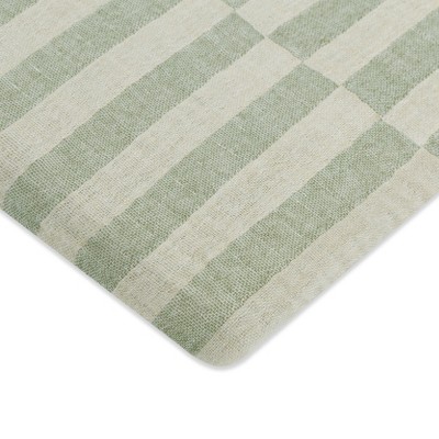 Babyletto Muslin All-Stages Bassinet Sheet, GOTS Certified Organic Cotton - Moss Stripe