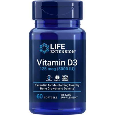Vitamin D3 5000 IU by Life Extension  -  60 Softgel