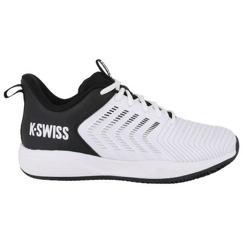 K-Swiss Men's Ultrashot Light Tennis Shoe (White/Black). (10)