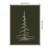 Kate & Laurel All Things Decor Sylvie Framed Canvas Minimalist Evergreen Trees Sketch 2 Green by the Creative Bunch - 2 of 4