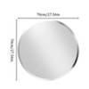 ARTLOGE 40/50/70cm Frameless Circle Mirror Round Bathroom Wall Mirror w/Beveled Edge - 2 of 4