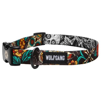 Wolfgang Multicolored Los Muertos Polyester Dog Collar Small