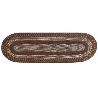Newport Braid Collection 100% Polypropylene Stripe Pattern Reversible Indoor Utility Rug - Better Trends