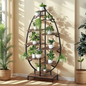 Leaf Shape Ironwood Plant Stand With Plant Grow Lights : Target