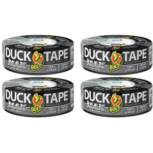 Duck Max Strength Duct Tape, Silver, 3 Rolls, 1.88 Inch x 45 Yards Each - 1 of 4