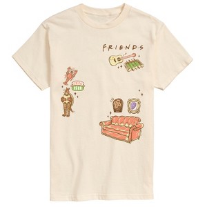 Men's - Friends - Couch and Icons Short Sleeve Graphic T-Shirt - 1 of 2