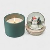 Snow Globe Candle for Christmas - Holiday Gift with Snowman & Santa Snow Globes - Dual Use Candle & Decor - 6oz/170g - 3 of 4