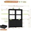 Aheaplus Set of 2 Closet System with 6 Drawers and 6 Hanging Rods, Adjustable Clothes Organizer - 4 of 4